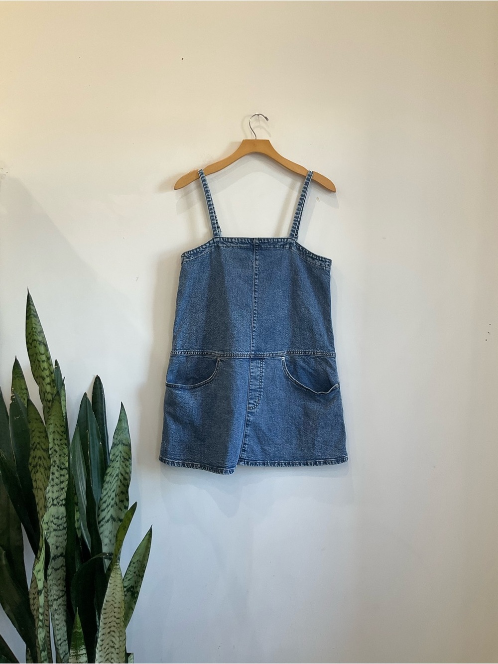 Universal Thread Denim Pinafore One-Piece - Blue